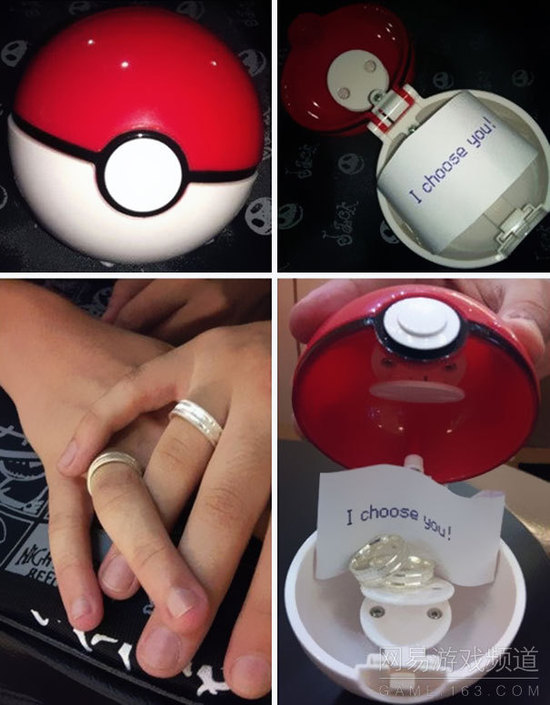 国外一位小哥用精灵球的创意向女友求婚成功