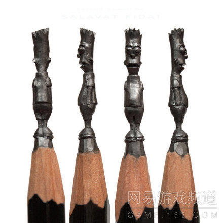 艺术家的微型艺术赏：铅笔芯上的雕塑（5）