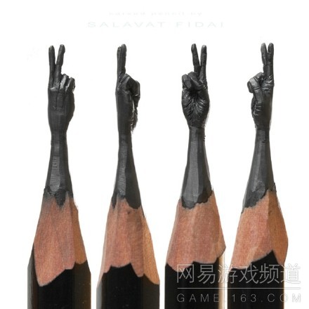 艺术家的微型艺术赏：铅笔芯上的雕塑（6）