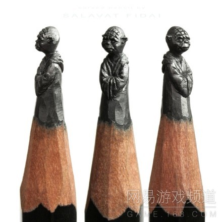 艺术家的微型艺术赏：铅笔芯上的雕塑（4）