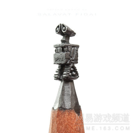 艺术家的微型艺术赏：铅笔芯上的雕塑（1）