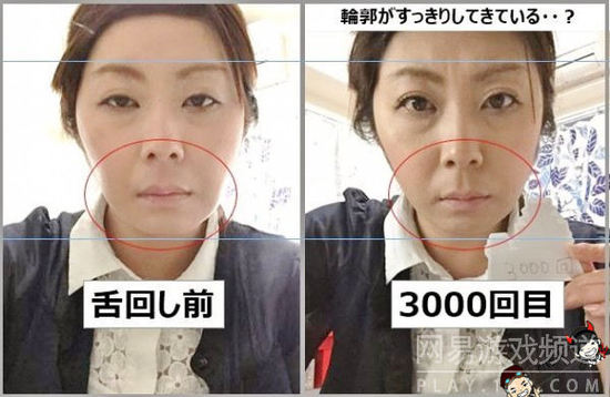 日本脑洞大开的无成本瘦脸操”卷舌操“，图分别为转100、1000、3000、5000以及10000次的瘦脸效果对比图啊？真的有效吗？确定结果不是歪脸？（3）
