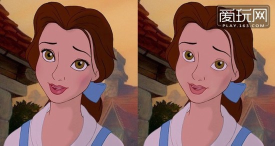 原来迪斯尼姑娘们也是需要化妆出门的……动漫人物的眼睛也是需要眼线和眼影将其衬托大的。（6）