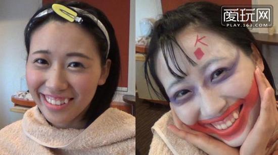 据说日本的化妆技术非常厉害，于是就试了一试。