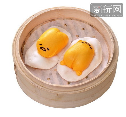 日本懒蛋蛋在香港的主题餐厅DIM SUM ICON推出的懒蛋蛋巧克力奶黃包，这画面实在美得我不敢看（1）