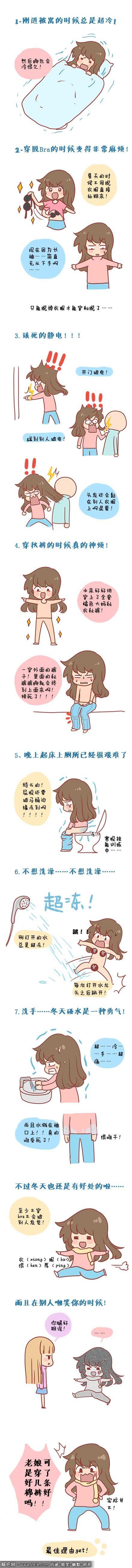 [安妮小清新系列漫画]：冬天的烦恼