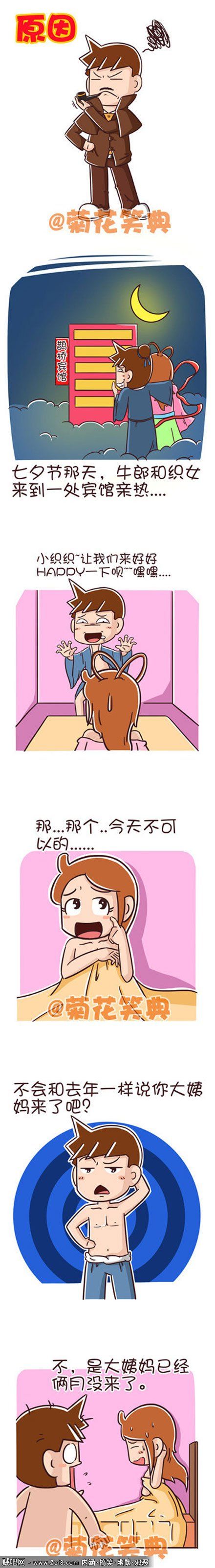 【菊花笑典邪恶漫画系列】迟到的大姨妈